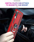 Military Grade Drop Impact Case for Samsung Galaxy A50, 360 Metal Rotating Ring Kickstand Holder, Heavy Duty
