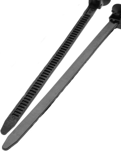 30 Pcs Car Wire Tie Straps, Nylon Push Mount Clips Cable Tie Fixed Clamps Fastening Zip Strap Self-Locking Plastic