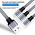 SDBAUX 3 in 1 Retractable Multi USB Charger Cable 2Pack, 3.3ft, Gray, Compatible with Cell Phones & Tablets.