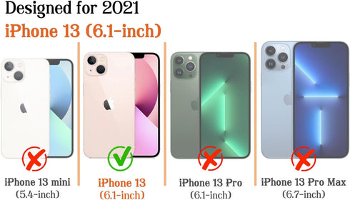 flewfun 13/14 Magnetic for iPhone Case Cute Stripes Phone Case, Shockproof Slim TPU and Hard PC Protective Phone Cover