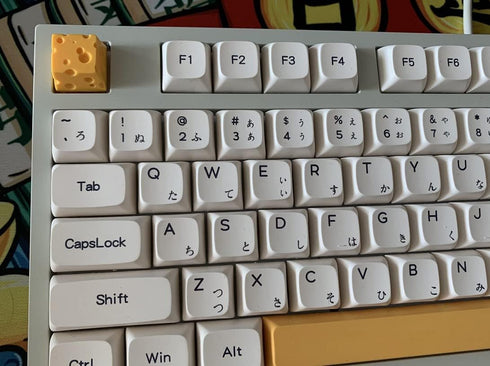 Cheese Keycaps Handmade Customized OEM R4 Resin Keycap for Cherry MX Gateron Switch Mechanical Keyboard Gift