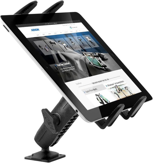 ARKON Mounts Heavy Duty Drill Base Tablet Mount, Professional-Grade Durability, Fits iPad and Samsung Tablets