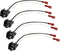 YYTQP 4 PCS Door Speaker Wiring Harness, 72-6512 Audio Speaker Wire Cable Compatible