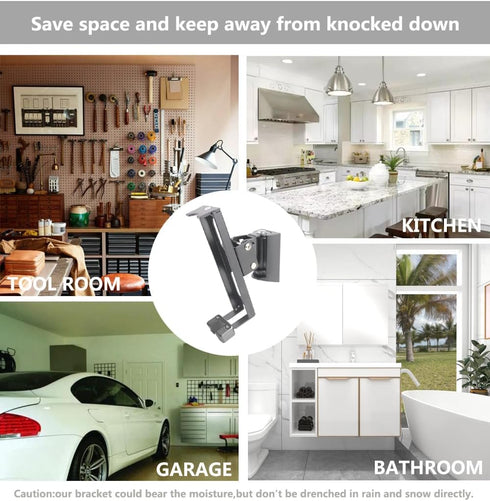 Wall Mount Bracket for SONOS ONE/ONE SL/Play 1 Speaker (Swivel and Tilt, Black, Single pc)