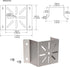 WiTi Small Exterior Corner Wall Mount - Stainless Steel Holder for WiFi IP Camera, Compatible with Wyze/Ring Bullet/Dome