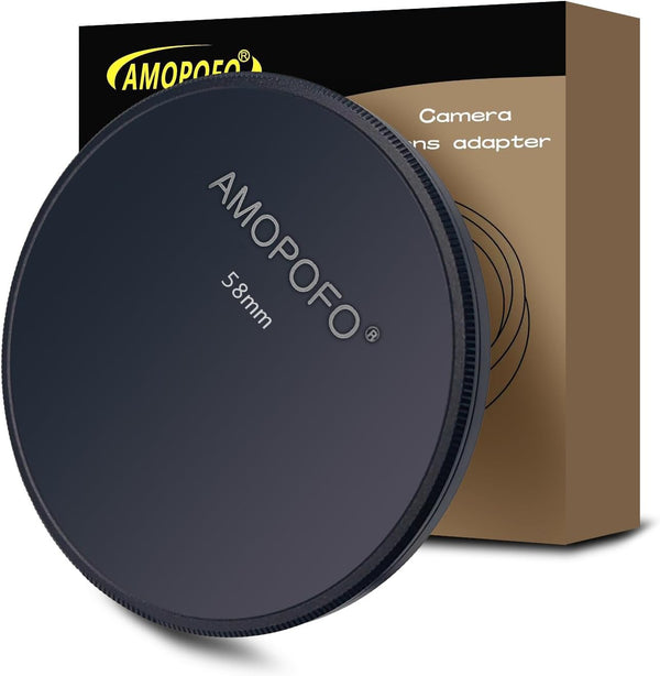 58mm Metal Lens Cap, Compatible with All 58mm Camera Thread Lens and Accessories, CNC MACHINED