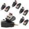 10-Pack Speaker Wire Cable to Audio Male RCA Connector Adapter Plug