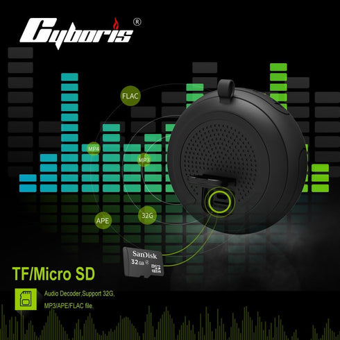 Portable Bluetooth Speakers, IPX7 Waterproof Wireless Small Shower Speaker, Hands-Free Calling, Bluetooth 5.3