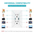 Micmi USB C Outlet PD 24W Power Delivery Type C + A Receptacle, 4.8A In-Wall Charger 125 Volt with Screwless Wall Plate
