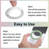 uxcell 3 Magnetic Sticker Ring, Pcs Universal Magnetic Adapter Ring Leather Magnet Wireless Charging Conversion Kit