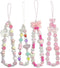 Phone Charms Cute Beaded Lanyard Wrist Strap, Aesthetic Cell Phone Keychain, Cute Phone Charms for Women