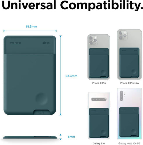 Elago Card Holder Phone Wallet - Ultra Slim, Secure, for iPhone, Galaxy & Most Smartphones