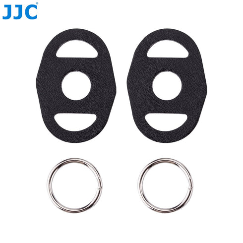 2 Pairs Camera Strap Eyelet Split O Ring & Leather Cover for Leica Q3 A6700 A6600 A6500 A6400 A6300 A6100 A6000 A7RIV