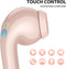 Wireless Earbuds for Samsung S24 Ultra S23 Fe S22+ S21, 5.3 Bluetooth Earbuds Ear Buds with Mic Touch HiFi Stereo Wireless Headphone for iPhone 15 Pro Max 14 Plus Pixel 8 7 Pro 6 A, Pink