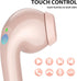 Wireless Earbuds for Samsung S24 Ultra S23 Fe S22+ S21, 5.3 Bluetooth Earbuds Ear Buds with Mic Touch HiFi Stereo Wireless Headphone for iPhone 15 Pro Max 14 Plus Pixel 8 7 Pro 6 A, Pink