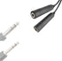 GA Dual Plugs General Aviation Headset to U174/U Helicopter Headphone Adapter