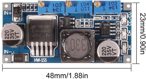 LM2596S Driver DC-DC Constant Current Module, Dorhea LM2596 Step-Down CC/CV Power Supply Module, Adjustable