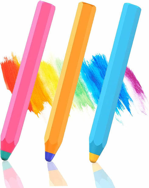 2023 Stylus Pens for Touch Screens, Kenkor Crayon Stylus for Kids, 3 Pack of Pink Blue Yellow (Universal)