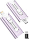 AUAMOZ 256GB Mini Dual Interface Flash Drive, Portable Memory Stick Compatible with iPhone