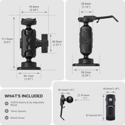 TUSITA Adjustable Mount for Garmin Handheld GPS - Marine & Car Compatible