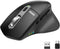 Arteck Multi-Device Wireless Bluetooth Mouse, Ergonomic Right Hand Silent Clicking Rechargeable Mouse for Computer,