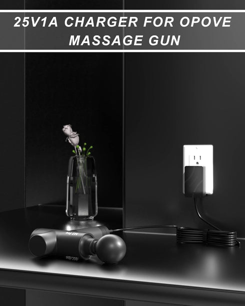 VHBW Charger Replacement for Opove M3 Pro Massage Gun, Compatible with Opove G3 Pro Massage Power Cord