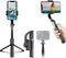Gimbal Stabilizer for Smartphone, Selfie Stick Tripod with Remote Control, 360° Rotation for Group Selfies