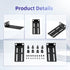 Universal Adjustable Rack Mount Kit for 19 Inch Rack Ears - Compatible with HP/ProCurve/Aruba/HPE