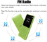 imkavery 128GB MP3 5.2, Player with Bluetooth Portable Green Music Player for Kids with Built-in HD Speaker, FM Radio
