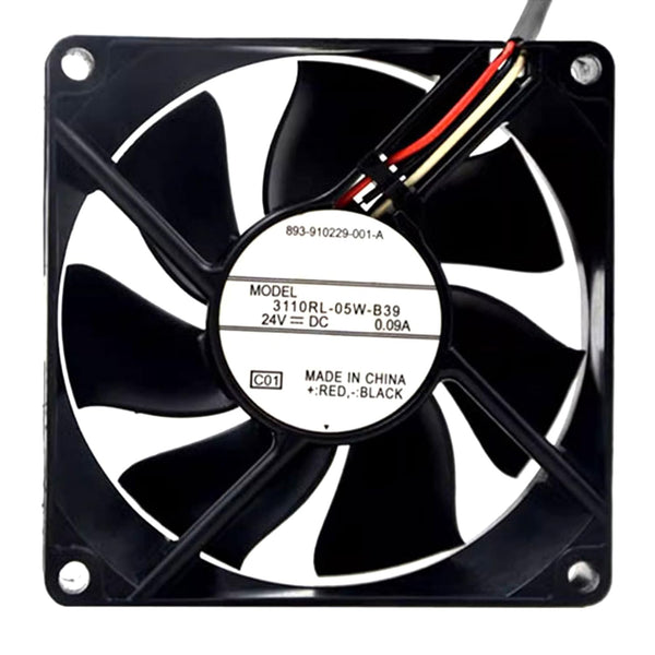 JVHROLW 80MM DC24V 0.09A 2.16W 8025 Inverter Fan Speed 3000RPM 3110RL-05W-B39 8CM Copier