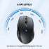 TECKNET Bluetooth Mouse, 4800 DPI Wireless, 2-Year Battery, 6 Adjustable DPI, Grey