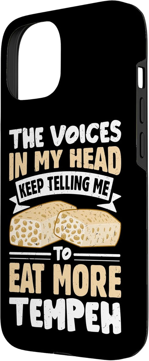 Tempeh Tofu Soy Bean Vegan Vegetarian Veggie 15 Tempeh Eater Food Lover Design For Veggie Fans Case for iPhone