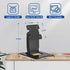 WEARSON 75 100 50 75 Touch Monitor VESA and Mini PC VESA Back-to-Back Dual Mount All Metal Stable Leaning Low Profile