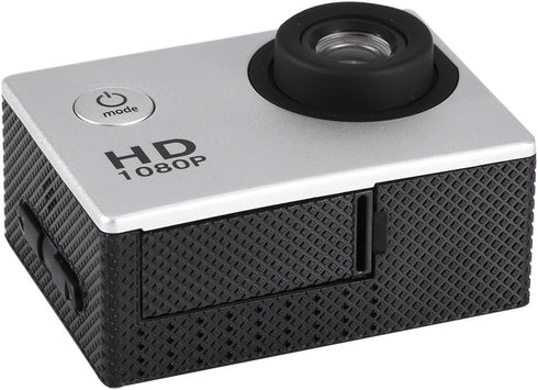 Mini Action Camera, 1080P 12MP Sports Camera, Full HD 2.0 Inch Waterproof Camera with Mounting Accessories