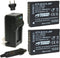 Wasabi Power Battery (2-Pack) and Charger for Panasonic DMW-BCG10, DMW-BCG10E, DMW-BCG10PP and Panasonic Lumix DMC-3D1,