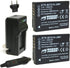 Wasabi Power Battery (2-Pack) and Charger for Panasonic DMW-BCG10, DMW-BCG10E, DMW-BCG10PP and Panasonic Lumix DMC-3D1,