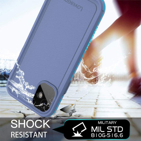 iPhone 11 Waterproof Case - 6.1" Shockproof Full-Body Dustproof Rugged Case, Navy Blue