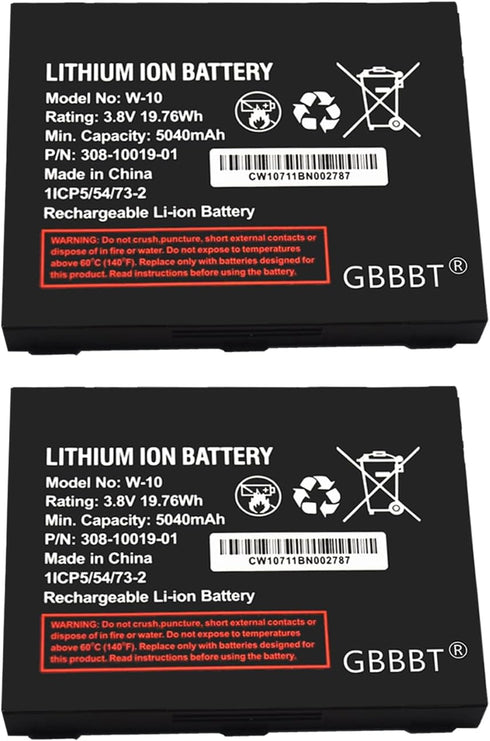 W-10 Battery, 5040mAh 3.8V Replacement for Netgear MR1100 AT&T Nighthawk M1 Mobile Hotspot Router