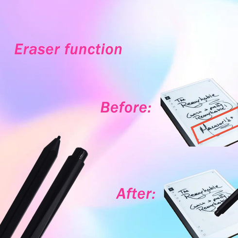 Pen for Remarkable 1/2 Tablet, Stylus Pen with Eraser, EMR Pen Replacement Compatible with 828TT, Palm Rejection for