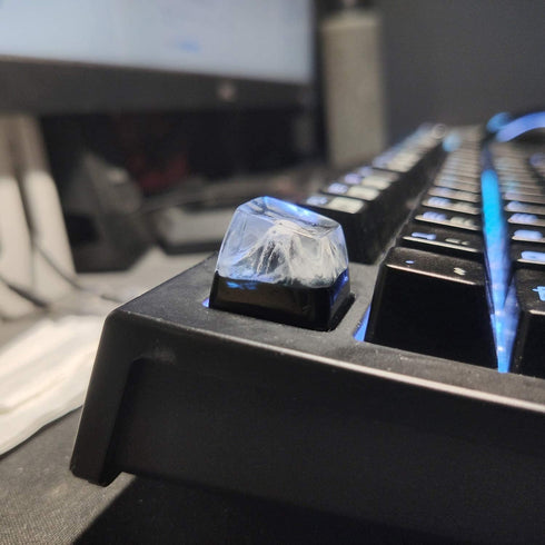 Mechanical Keyboard Keycap - Transparent Fog Style Mountain Keycap for MX Mechanical Keyboard - Unique Gifts