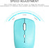 Full-Sized Wireless Keyboard and Mouse Combo - 2.4GHz USB Receiver - Wireless for PC, Windows, Desktop, Laptop (Blue)