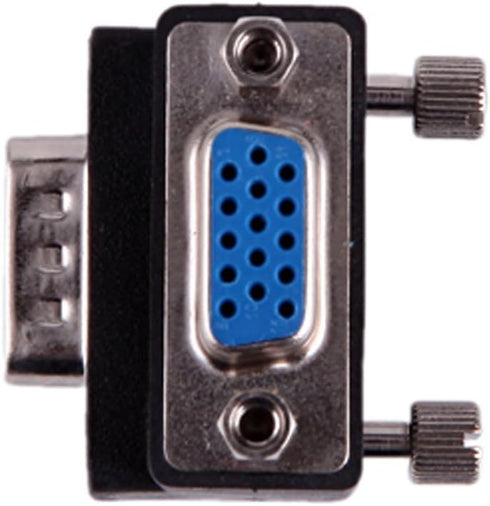 Nightwolf VGA Male to Female 15 Pin SVGA Cable Adapter, 90 Degree Right Angle L Style for PC to Monitor
