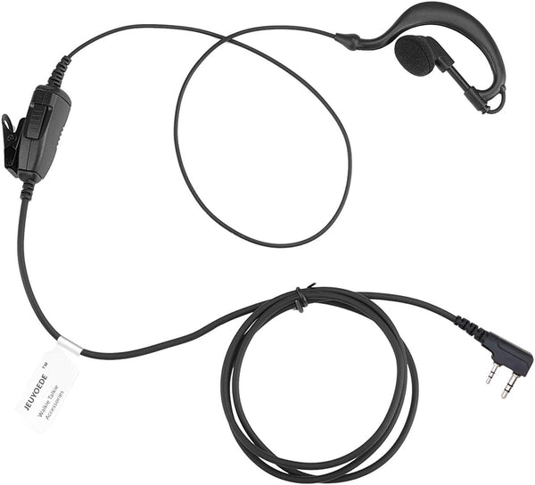 TK-2312 G Shape Single Wire Headset Surveillance Earpiece Mic Compatible with Kenwood Walkie Talkie TK-3101