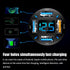 4 Ports USB Car Charger, 66W Super Fast Charging with QC 3.0, PD 20W, USB 2.4A Adapter, LED Voltmeter, Auto Cigarette