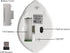 elec Space 2.4G Wireless Mouse, Cute Animal Hamster Shape Silent Mouse with Gift Cable Clip, 3 Buttons for PC, Green