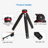 koolehaoda 1/4" 3/8" Camera Mini Tripod Table Stand Desktop Compact Tripod with and Screw Mount Compatible with DSLR