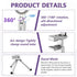 YOSINXU Smartphone,360 1/4" Magnetic Tripod Portable Cellphone Stand for Recording Travel, Compatible with Adjustable