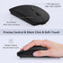 cimetech Rechargeable USB C Mouse, Type C Wireless Mice for MacBook Air, USB-A & Type-C Receiver, Portable Lightweight