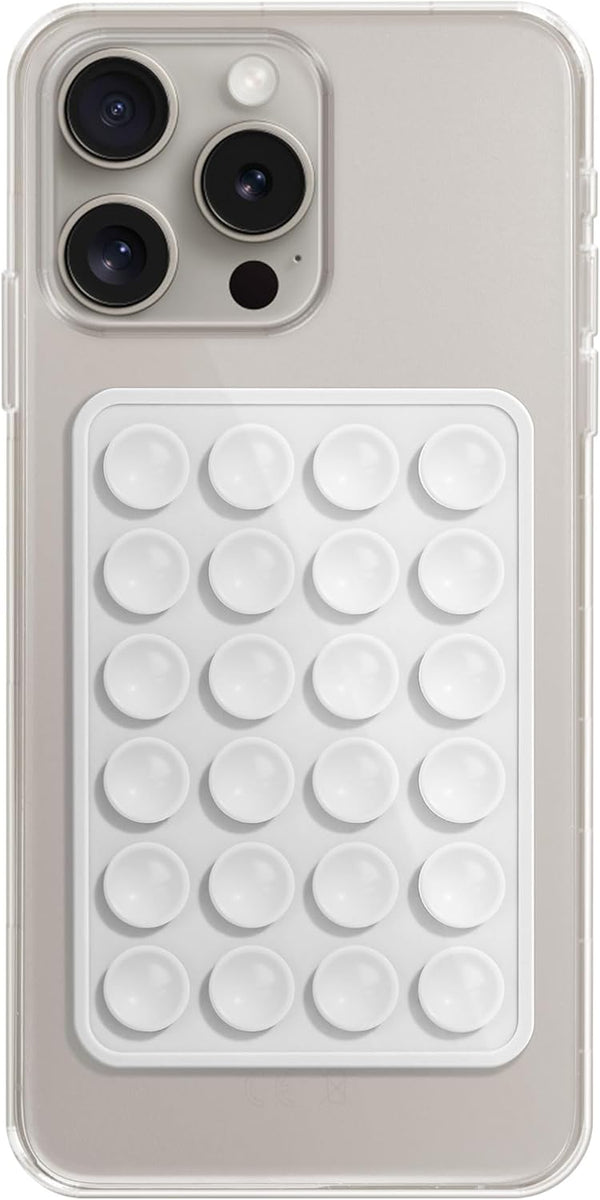 Silicone Phone Sticky Grip, Suction Phone Case Mount for iPhone and Android, Hands-Free Sticky Grip for Selfies and