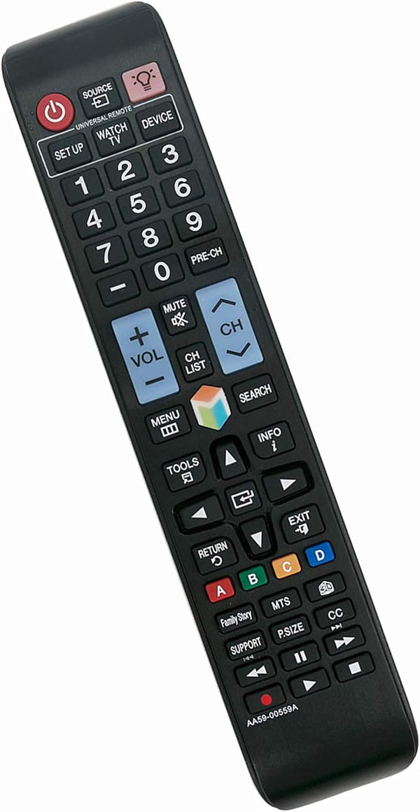 AA59-00559A Remote Control, Compatible for Samsung PN64E7000FFXZA, UN46ES7100FXZA, LED HDTV TV